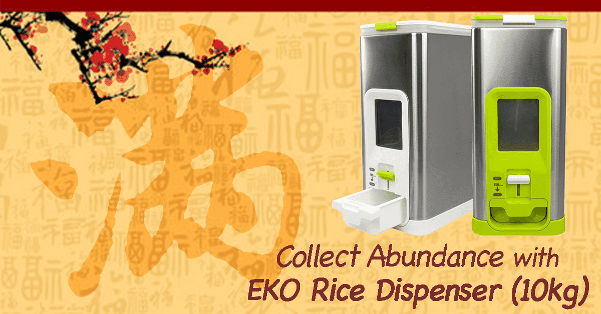 Collect Abundance with EKO Rice Dispenser (10KG) HippoMart 