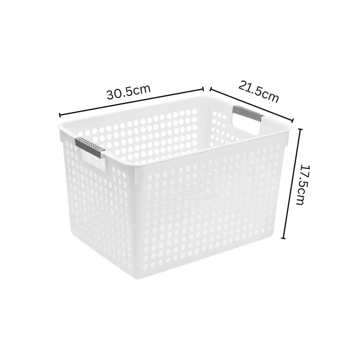 HippoMart Multipurpose Storage Box, Plastic Storage Baskets, Desktop Organizer Suitable for Dormitory and Kitchen (Bundle of 3) - Image #7