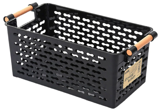 HippoMart General Purpose Japanese Rectangle Perforated Plastic Storage Container, Multiple Colour