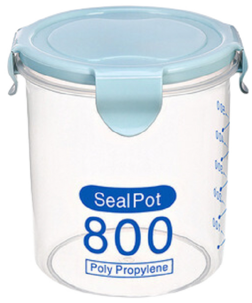 Food Storage Container Airtight round BPA-Free Food Storage Dispensers, Multiple Size - HippoMart SG