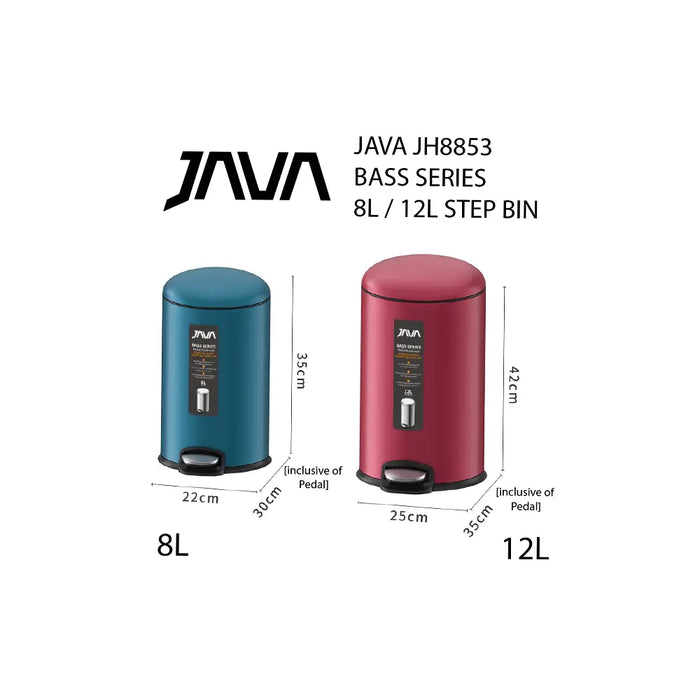 JAVA BASS, JH8853, Multiple Size, Step Bin with Soft Closing - HippoMart SG