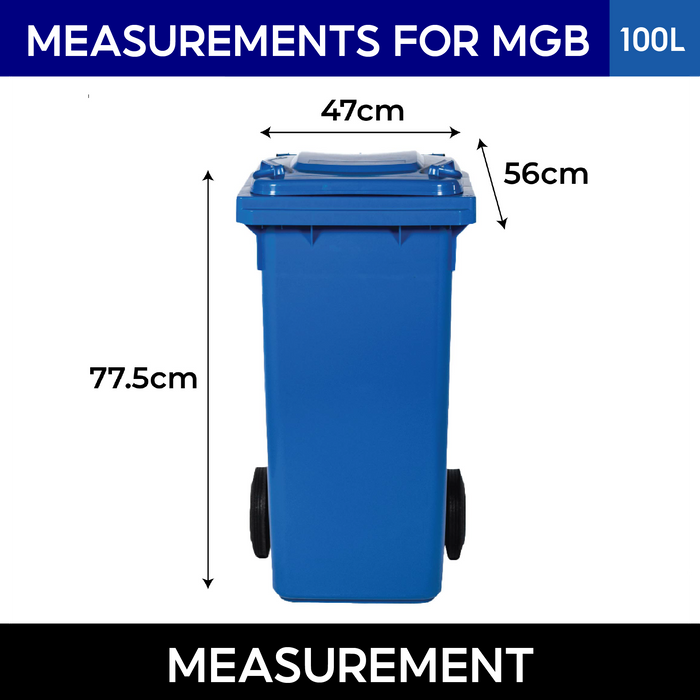 Mobile Garbage Bin | MGB | 80L, 100L, 120L, 240L, 360L | Trash Bin | Dustbin | Dustbin for Kitchen - HippoMart SG