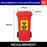 Biohazard Mobile Garbage Bin | MGB | 80L, 100L, 120L, 240L, 360L | Trash Bin | Medical Waste Bin - HippoMart SG