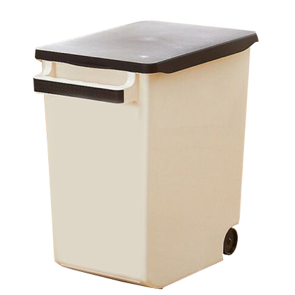 Household Rice Storage Container, 15KG, with Handle & Wheel