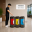 STP2 Dustbin | 65L | Silver Dustbin | Black Dustbin | Lobby Bin | Swing Top Bin | Stainless Bin - HippoMart SG