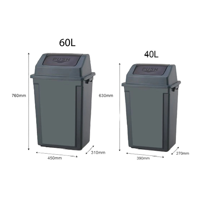 Swing Top Trash Bin, 40L, 60L - Image #5