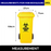 Biohazard Mobile Garbage Bin | MGB | 80L, 100L, 120L, 240L, 360L | Trash Bin | Medical Waste Bin - HippoMart SG