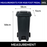 MGB Integrated Foot Pedal Waste Bin | 120L, 240L & Colours | Trash Bin | Dustbin for Kitchen - HippoMart SG
