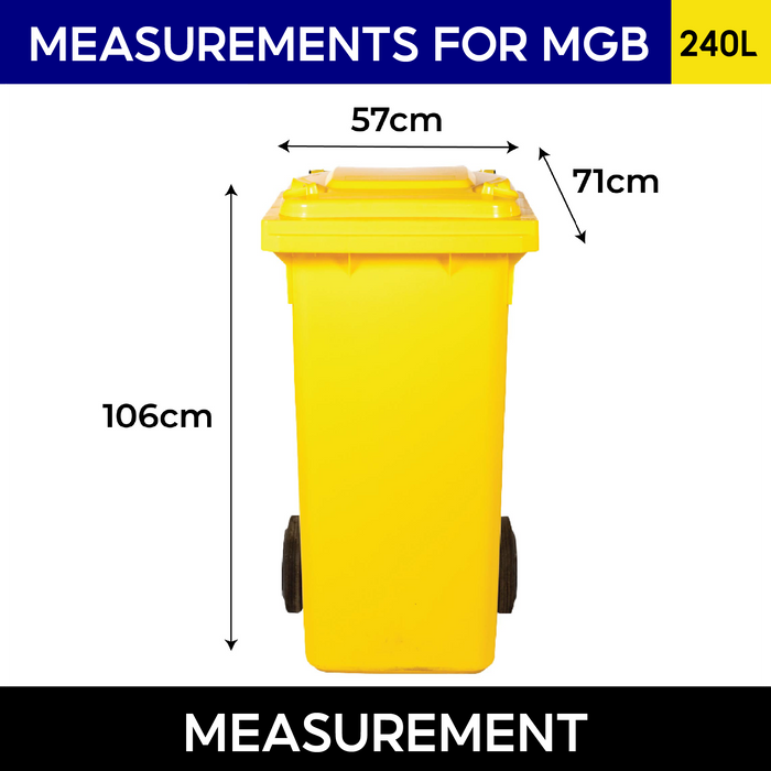 Mobile Garbage Bin | MGB | 80L, 100L, 120L, 240L, 360L | Trash Bin | Dustbin | Dustbin for Kitchen - HippoMart SG