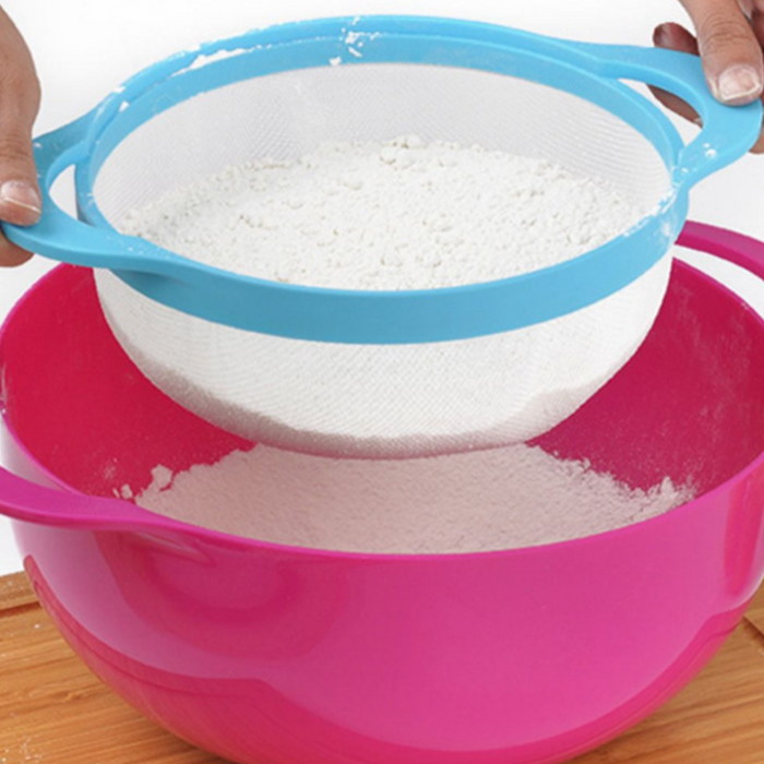 Korean Rainbow Nestable Food Grade ABS Kitchen Utensils & Bowl Set - HippoMart SG