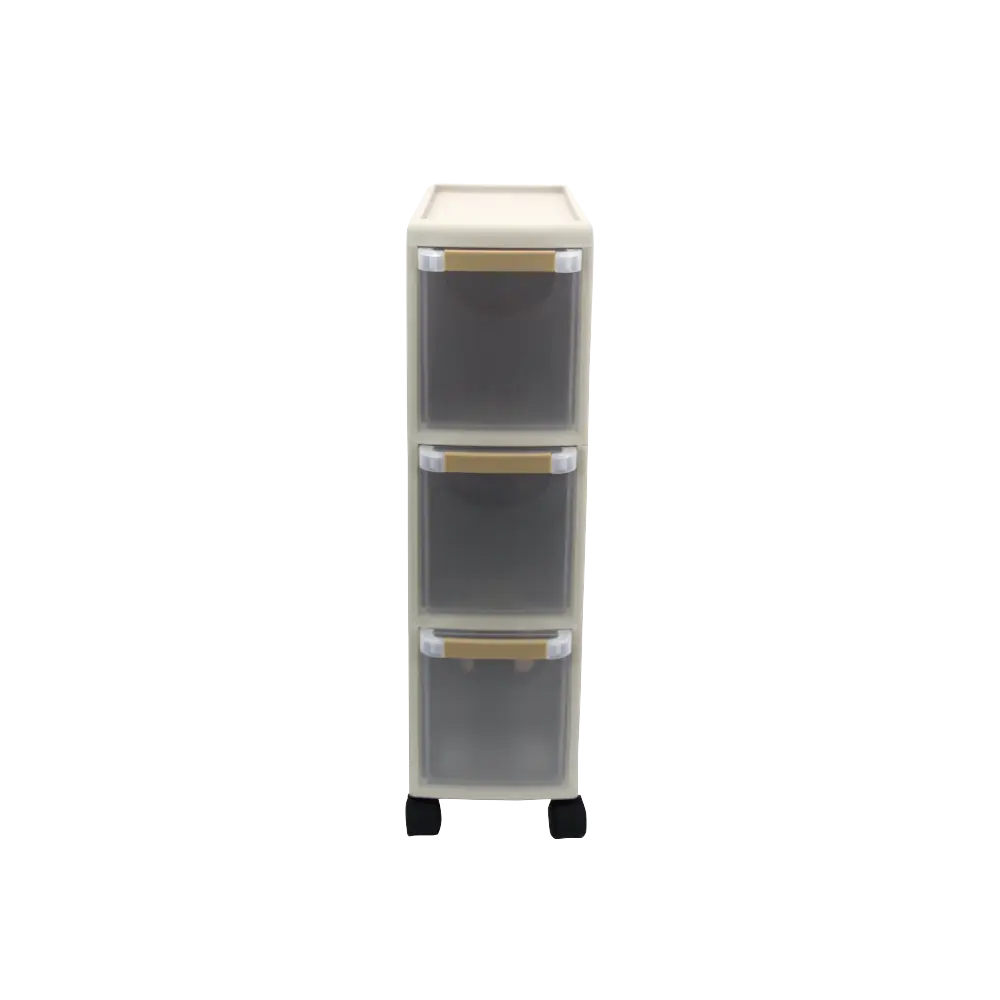 MODECO Slim Rolling Household Cabinet, 3 or 4 Tier - Image #2