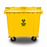 Biohazard Mobile Garbage Bin | 660L, 1100L | Trash Bin | Waste Bin | Medical Bin | Multisize - HippoMart SG