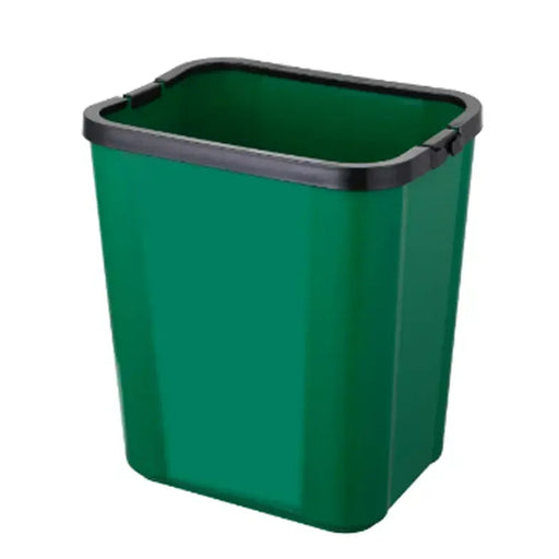 Non Lid Bin with Bag Holder, 15L, Green, Grey - Image #2