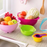 Korean Rainbow Nestable Food Grade ABS Kitchen Utensils & Bowl Set - HippoMart SG