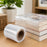 Clear mini Stretch Film Roll (4 Inch) | 100mm Handy Plastic Wrap Cling Fastener for Home Bundling & Packing - HippoMart SG