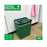 Non Lid Bin with Bag Holder, 15L, Green, Grey - Image #4