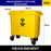 Biohazard Mobile Garbage Bin | 660L, 1100L | Trash Bin | Waste Bin | Medical Bin | Multisize - HippoMart SG