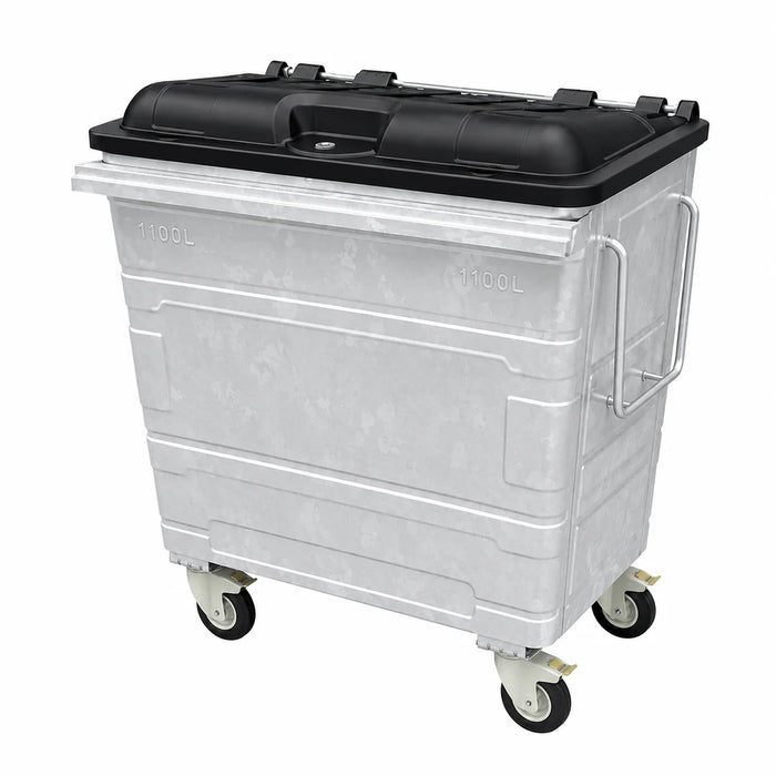 Steel Mobile Garbage Bin | MGB | 660L, 1100L | Trash Bin | Dustbin | Garbage Bin | Trash Bin - HippoMart SG
