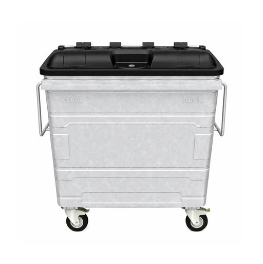 Steel Mobile Garbage Bin | MGB | 660L, 1100L | Trash Bin | Dustbin | Garbage Bin | Trash Bin - HippoMart SG