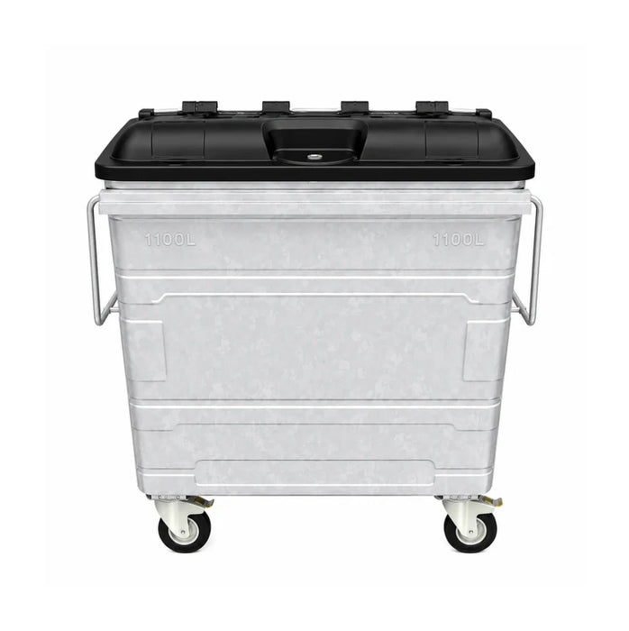 Steel Mobile Garbage Bin | MGB | 660L, 1100L | Trash Bin | Dustbin | Garbage Bin | Trash Bin - HippoMart SG
