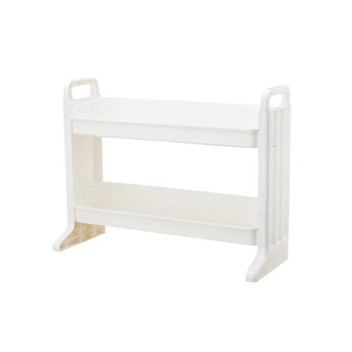 Multi-Layer Storage Rack for Kitchen and Bathroom 2 Tier White - Image #6