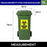 Biohazard Mobile Garbage Bin | MGB | 80L, 100L, 120L, 240L, 360L | Trash Bin | Medical Waste Bin - HippoMart SG