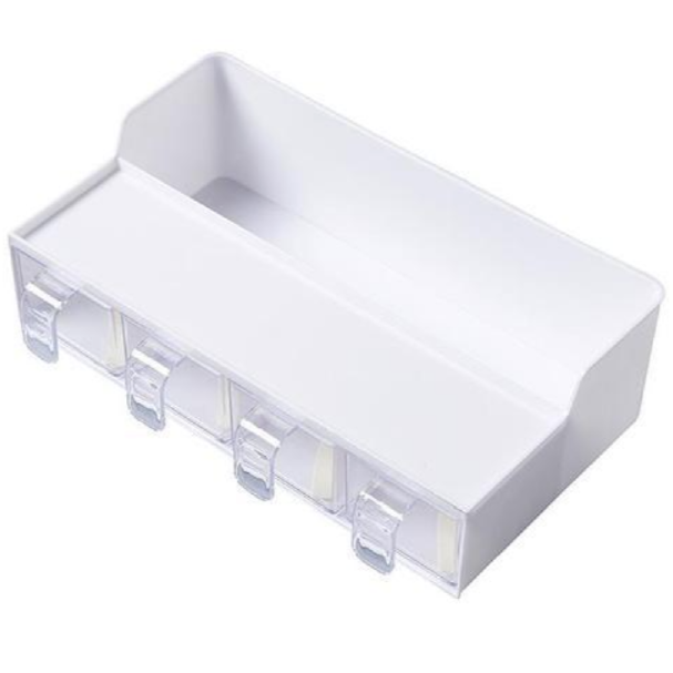 2 in 1 Kitchen Countertop Spices Compartment & Storage Rack, Multiple Color