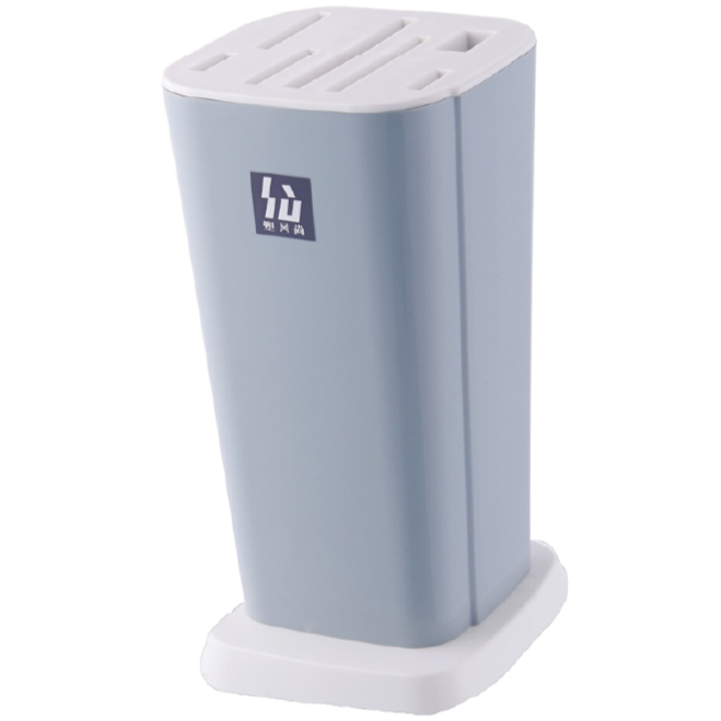 HippoMart Modeco Standing PP Knife Case & Scissors Case Block (Knives not included) Misty Blue - HippoMart 