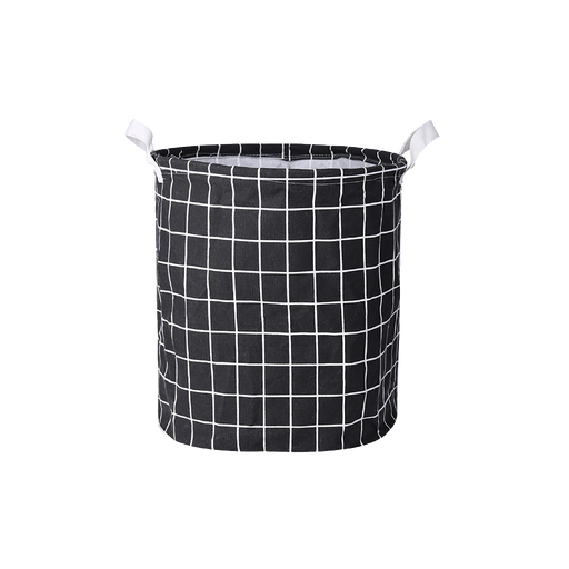 HippoMart Round Fabric Foldable Laundry Basket [Multiple Colours] - HippoMart 