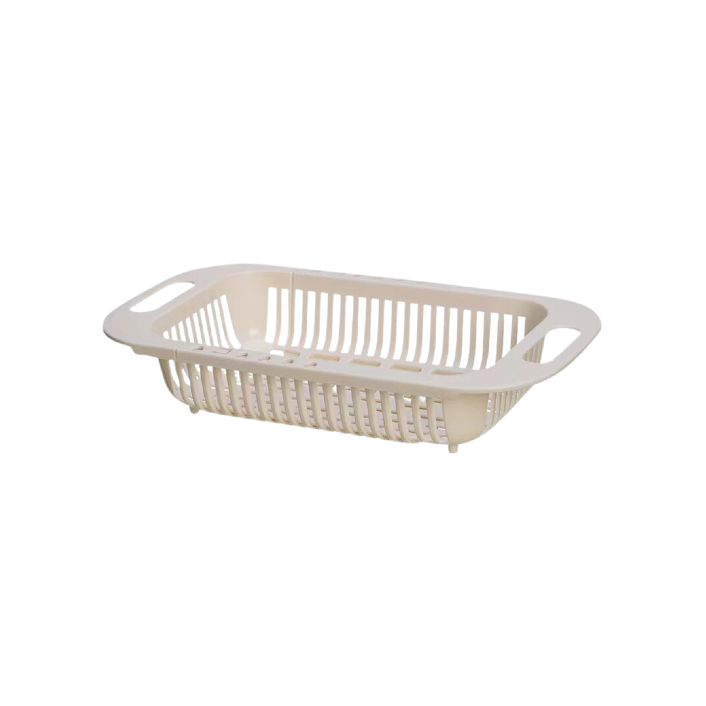 HippoMart Multi-Purpose PP Extendable Storage/Drying Basket for all Sink Types - Beige - HippoMart 