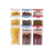 Square Organiser Storage Container with Swivel Airtight Lid Food Dispensers 430ml+680ml , 2 in a set, Multicolor - HippoMart SG