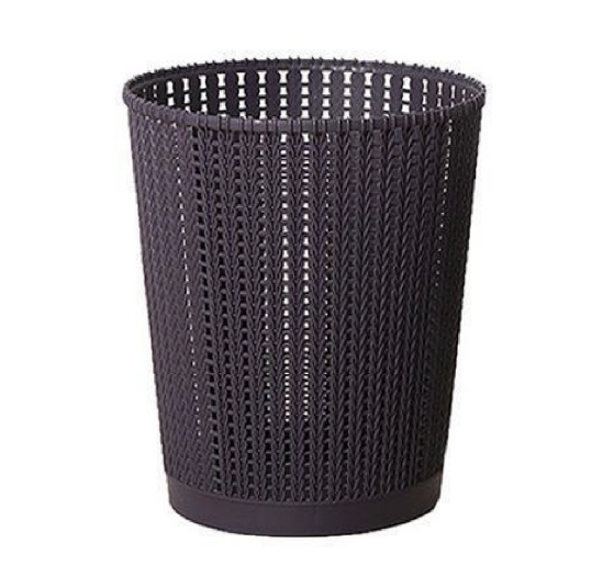 Weaving Rattan Dustbin | Designer Waste Bin | 8L | Multiple Colours | Trash Bin | Kitchen Bin - HippoMart SG