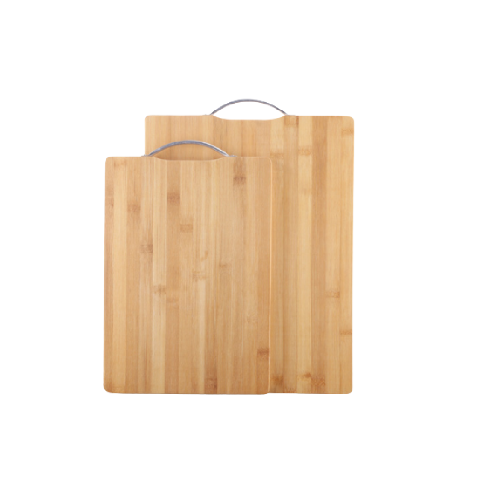 HippoMart Bamboo Chopping Board with Metal Handle - HippoMart 
