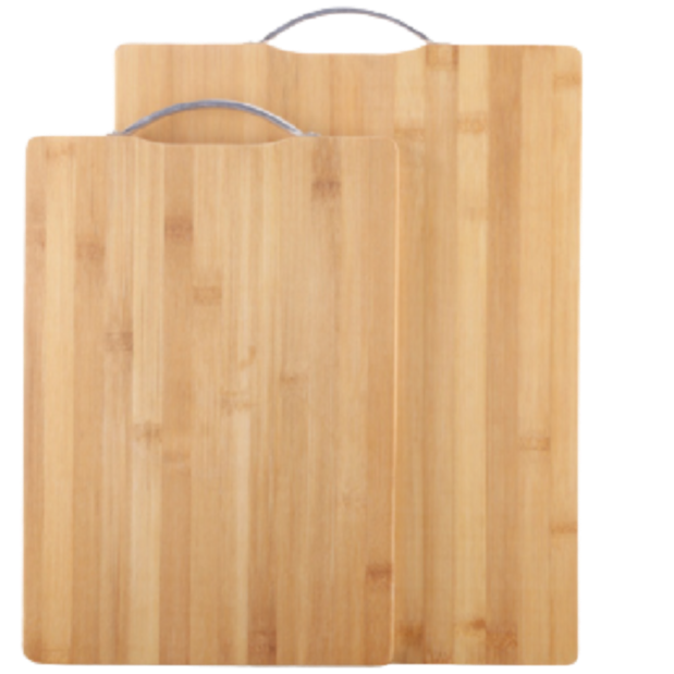 HippoMart Bamboo Chopping Board with Metal Handle - HippoMart 