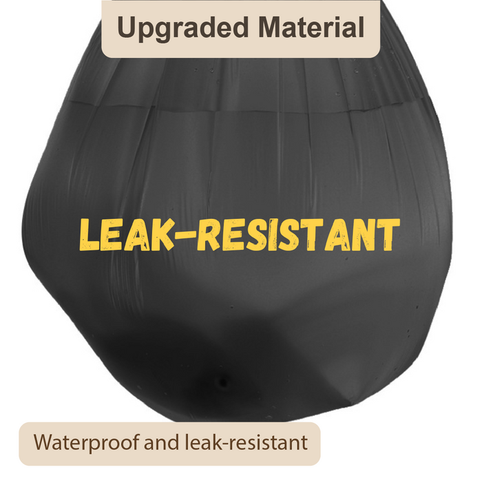 Heavy-Duty Thick Large Black Trash Bags (Roll Pack) - HippoMart SG