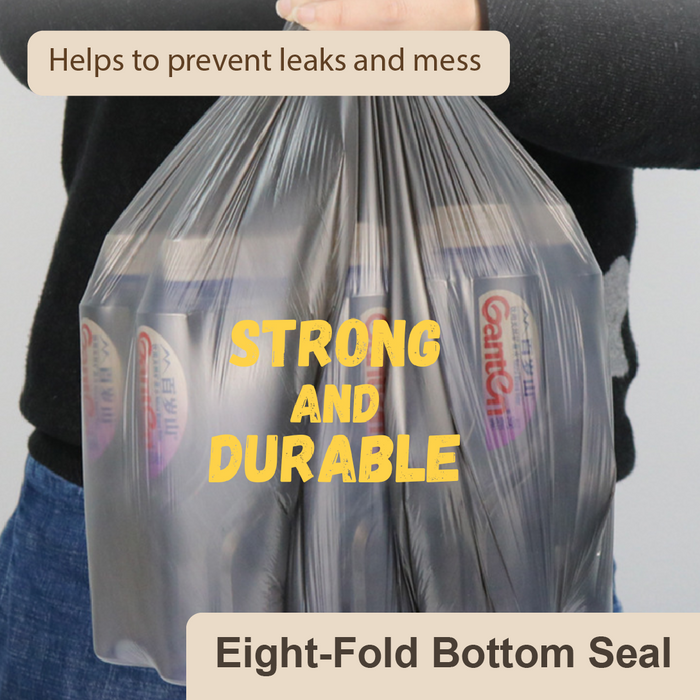 Heavy-Duty Thick Large Black Trash Bags (Roll Pack) - HippoMart SG