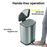 EKO Dustbin | Della | EK9366 | Trash Bin | Waste Bin | Soft Closing | 6L/12L/20L/35L/50L - HippoMart SG