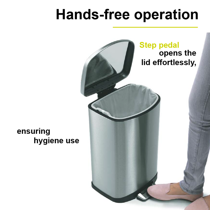 EKO Dustbin | Della | EK9366 | Trash Bin | Waste Bin | Soft Closing | 6L/12L/20L/35L/50L - HippoMart SG