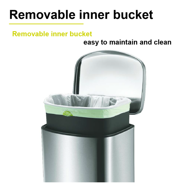 EKO Dustbin | Della | EK9366 | Trash Bin | Waste Bin | Soft Closing | 6L/12L/20L/35L/50L - HippoMart SG