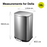 EKO Dustbin | Della | EK9366 | Trash Bin | Waste Bin | Soft Closing | 6L/12L/20L/35L/50L - HippoMart SG