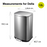 EKO Dustbin | Della | EK9366 | Trash Bin | Waste Bin | Soft Closing | 6L/12L/20L/35L/50L - HippoMart SG