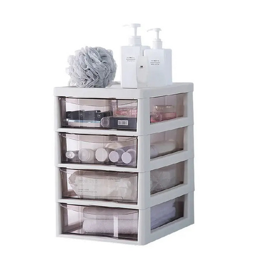 Desktop Organiser | Drawer 3 Tier | Drawer 4 Tier | Clear Tray | Office | Drawer Storage Box | File Storage Cabinet