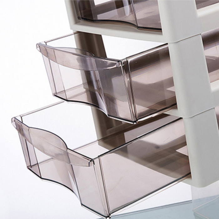 Desktop Organiser | Drawer 3 Tier | Drawer 4 Tier | Clear Tray | Office | Drawer Storage Box | File Storage Cabinet