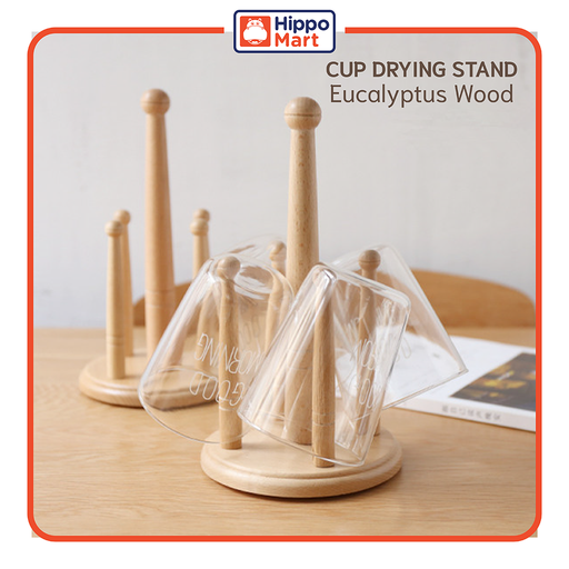 Kaiayah Drying rack | Cup holder | Wooden rack | 4 cup