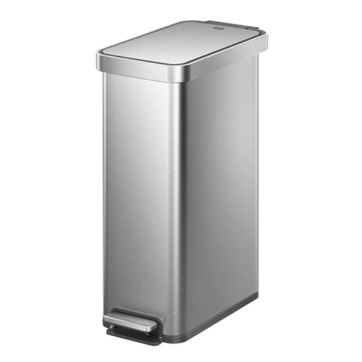 EKO Dustbin | Hudson Slim | EK9167 | Trash Bin | Waste Bin | Stainless Steel | Step Pedal Bin | Soft Closing - HippoMart SG