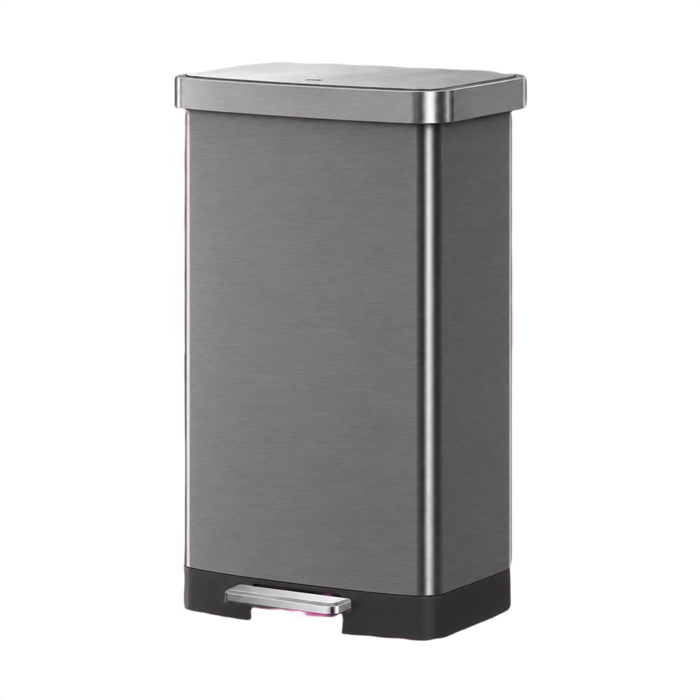 EKO Dustbin | Hudson | EK9168 | Trash Bin | Waste Bin | Stainless Steel | Step Pedal Bin | Soft Closing - HippoMart SG