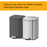 JAVA Dustbin | ESTELLE | JH8855A | Multiple Sizes | Trash Bin | Dustbin for Kitchen | Rubbish Bin - HippoMart SG