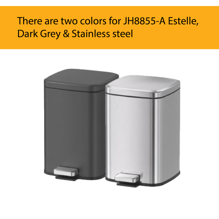 JAVA Dustbin | ESTELLE | JH8855A | Multiple Sizes | Trash Bin | Dustbin for Kitchen | Rubbish Bin - HippoMart SG
