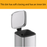 JAVA Dustbin | ESTELLE | JH8855A | Multiple Sizes | Trash Bin | Dustbin for Kitchen | Rubbish Bin - HippoMart SG