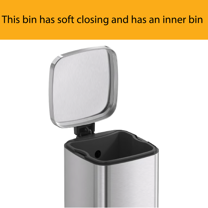 JAVA Dustbin | ESTELLE | JH8855A | Multiple Sizes | Trash Bin | Dustbin for Kitchen | Rubbish Bin - HippoMart SG